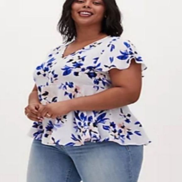 TORRID Floral Blouse - Picture 3 of 8